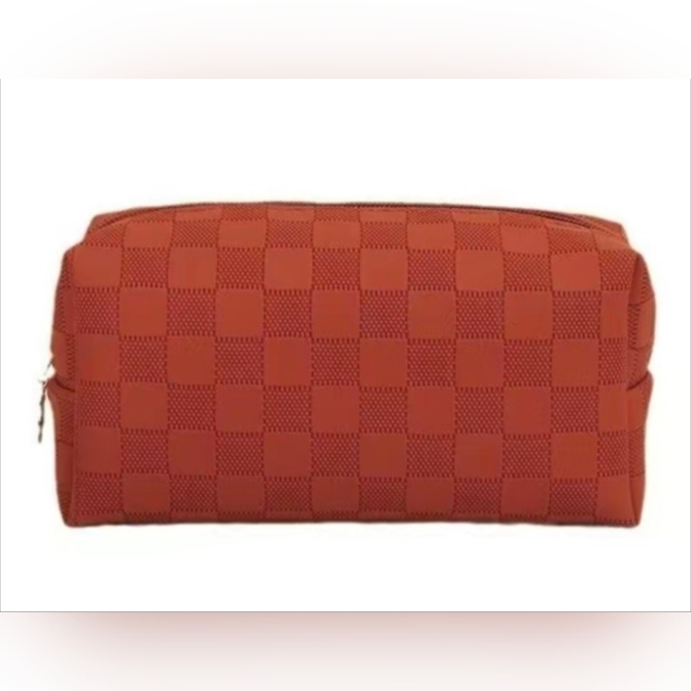 Zenana Outfitters Checkered Cosmetic Bag